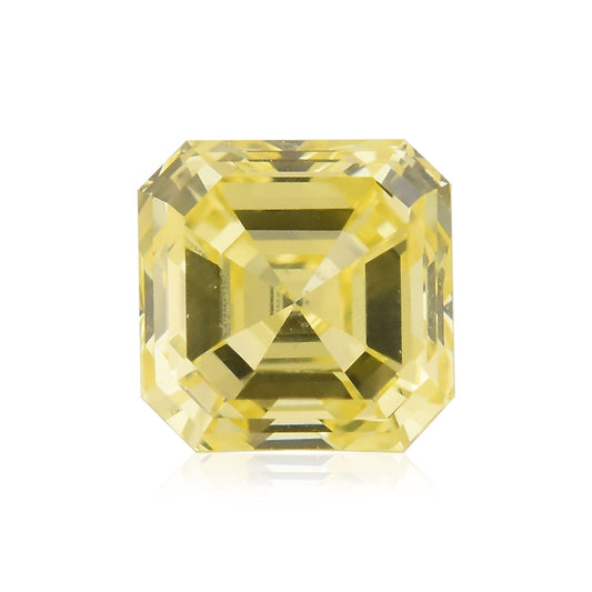 0,43 Karat Fancy Intense Yellow Asscher-Diamant SI1 GIA