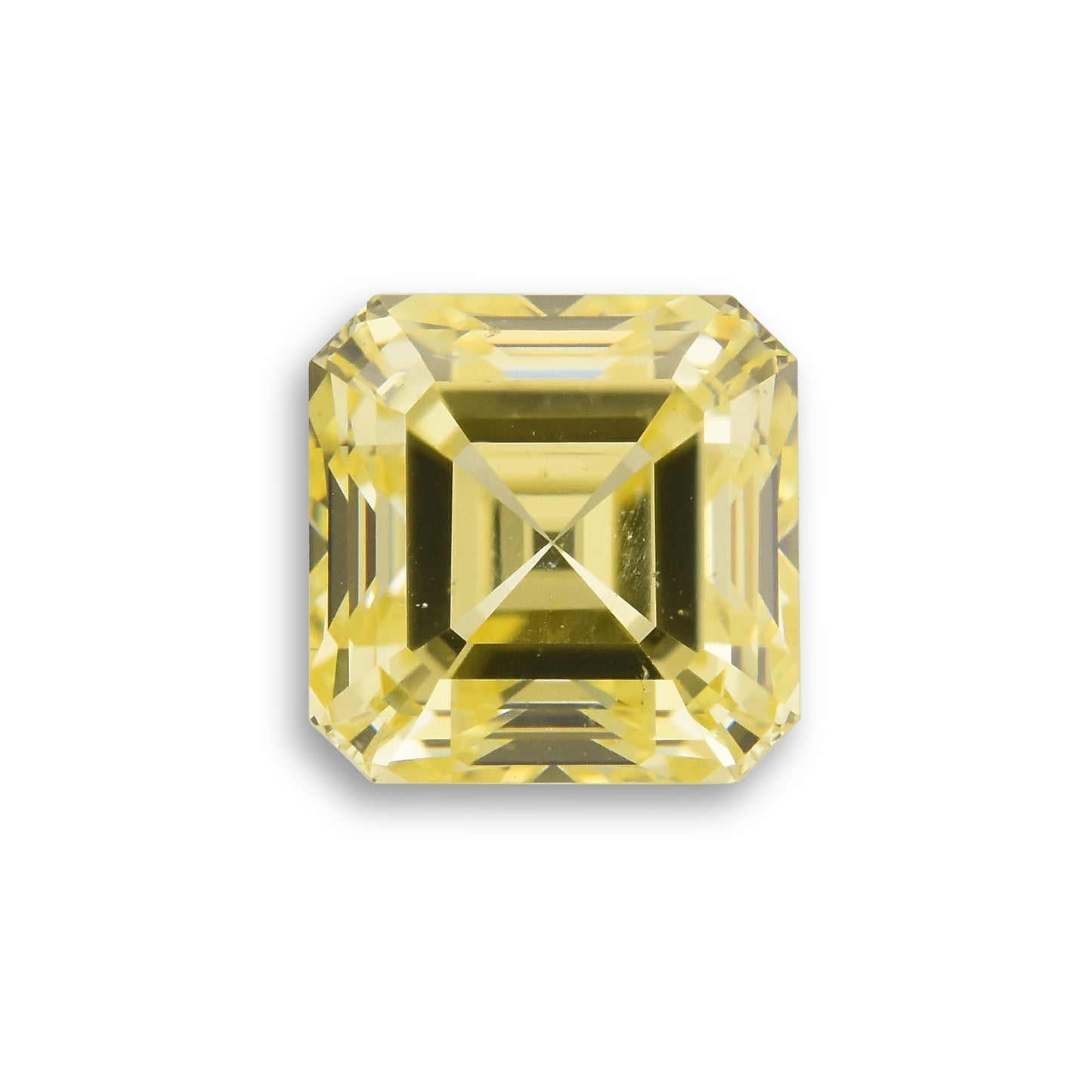 0.73 Carat Fancy Intense Yellow Asscher Diamond SI1 GIA