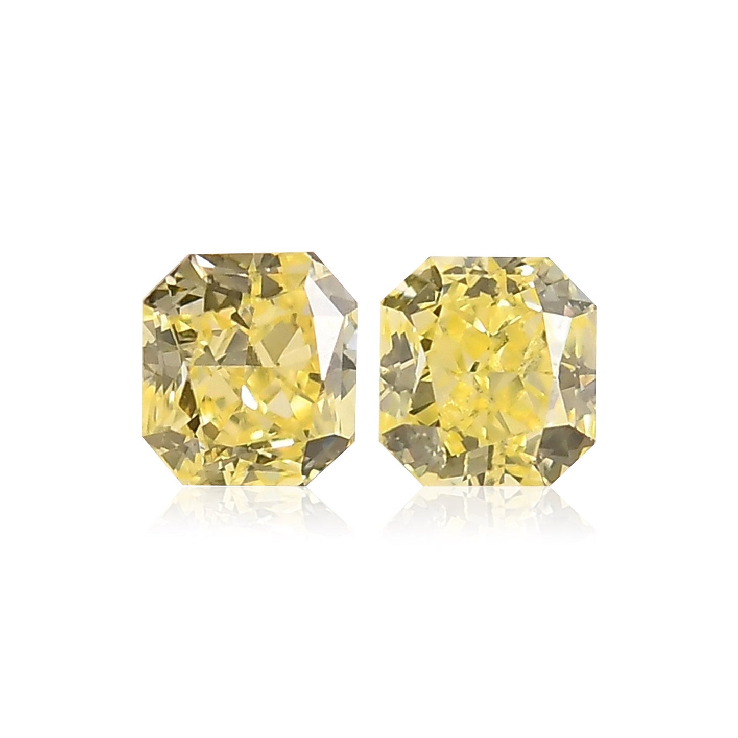 0.43 Carat Fancy Yellow Radiant Diamonds (VS2)