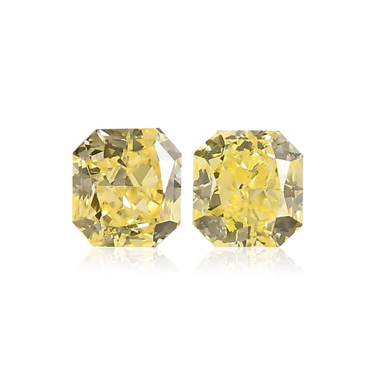 0,43 Karat Fancy Yellow Radiant Diamanten (VS2)