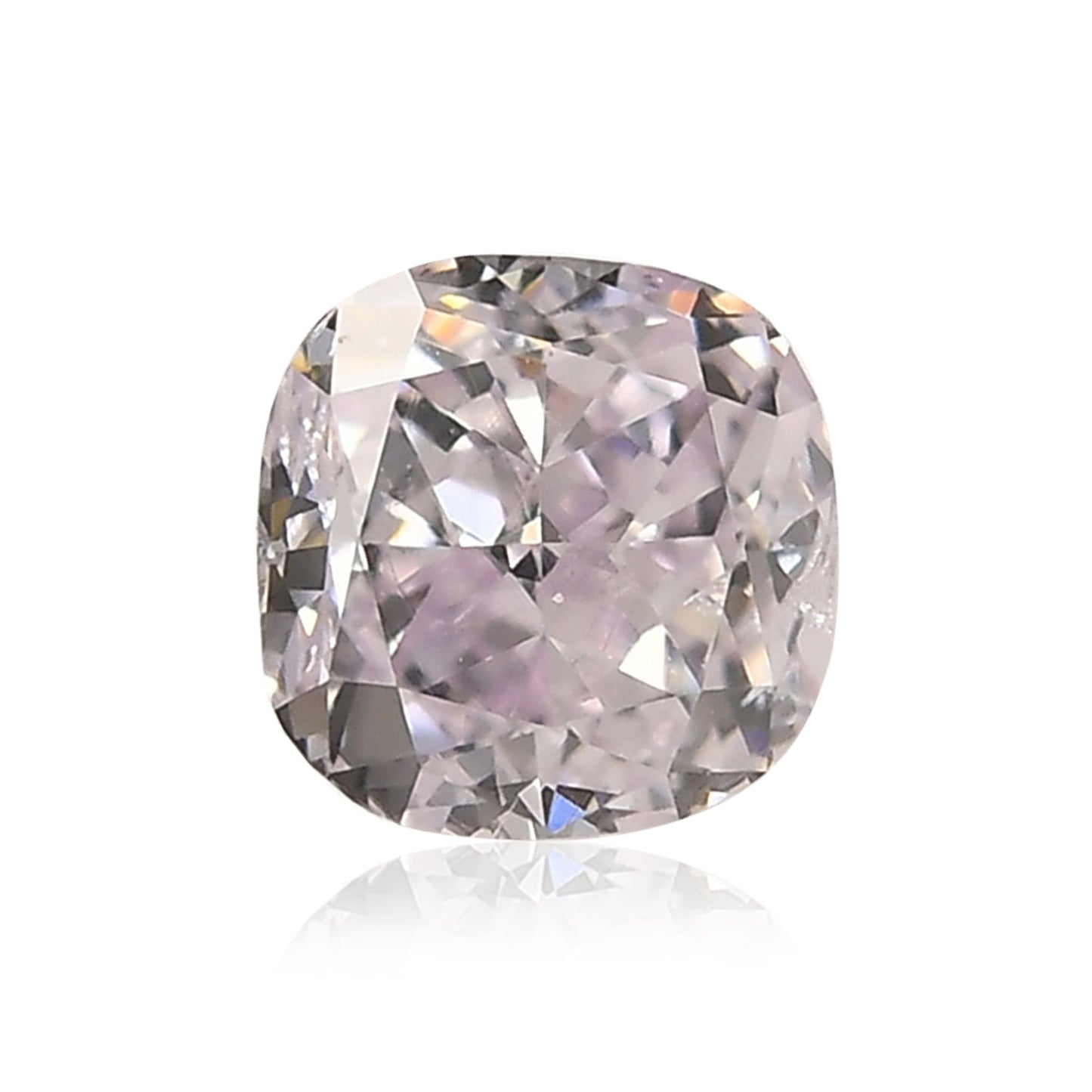 0,51 Karat Fancy Light Purplish Pink Cushion Diamant SI2 GIA