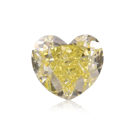 1,08 Karat Fancy Intense Yellow Heart Diamant SI1 GIA