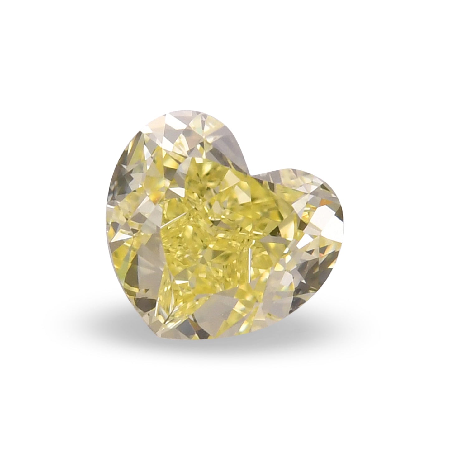 1,08 Karat Fancy Intense Yellow Heart Diamant SI1 GIA
