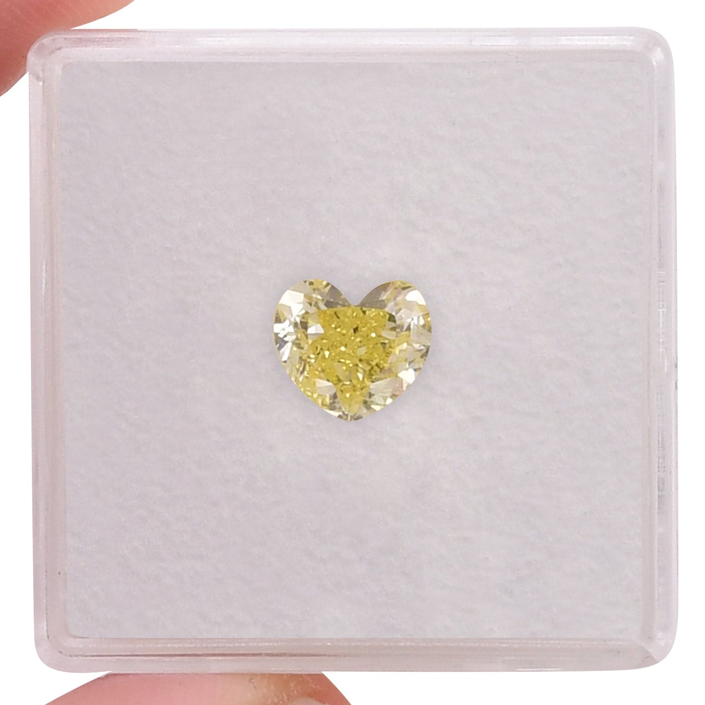 1,08 Karat Fancy Intense Yellow Heart Diamant SI1 GIA
