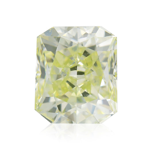 0.80 Carat Light Green Yellow Radiant Diamond VS1 GIA