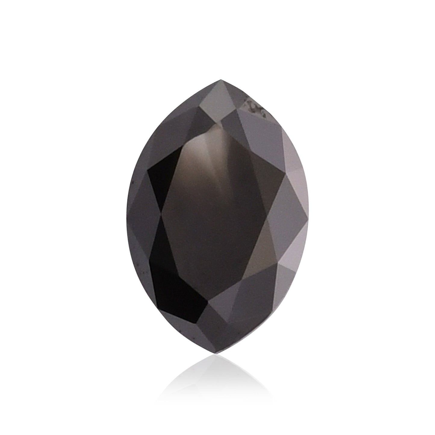 1.33 Carat Fancy Black Marquise Diamond  GIA