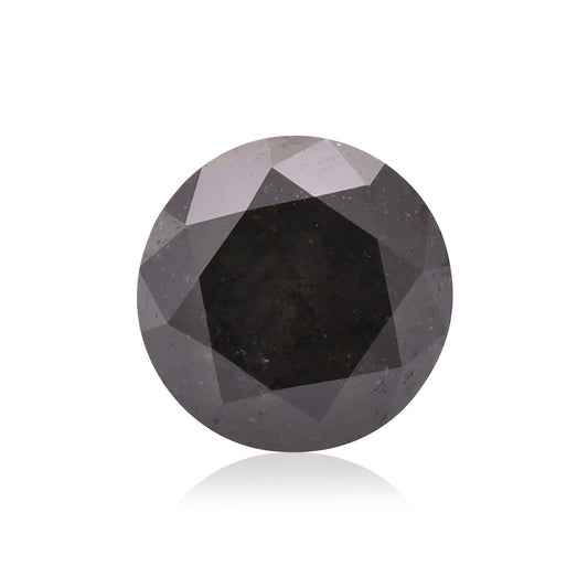 1,27 Karat Fancy Black Brillant Diamant, GIA-zertifiziert