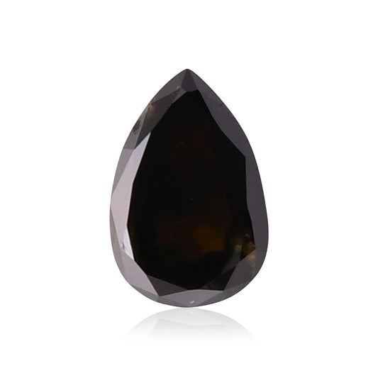 1,06 Karat Fancy Black Pear Diamond GIA