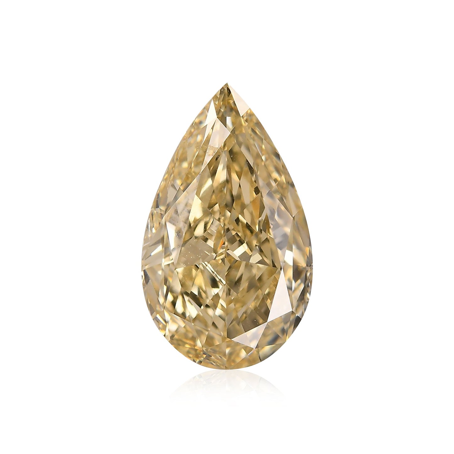6.04 Carat Fancy Brownish Yellow Pear Diamond VS2 GIA