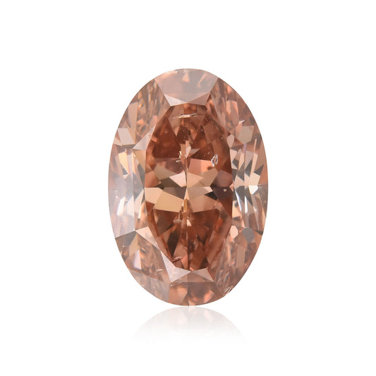 2,07 Karat Fancy Deep Brown Pink Ovaler Diamant SI2 GIA