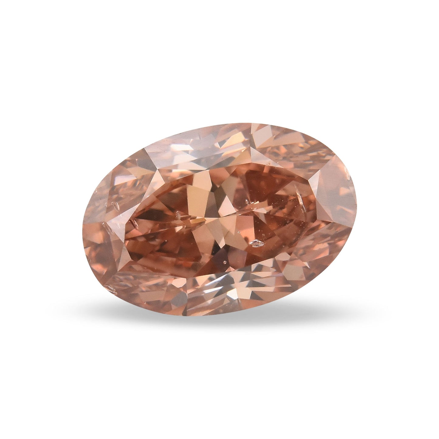 2,07 Karat Fancy Deep Brown Pink Ovaler Diamant SI2 GIA