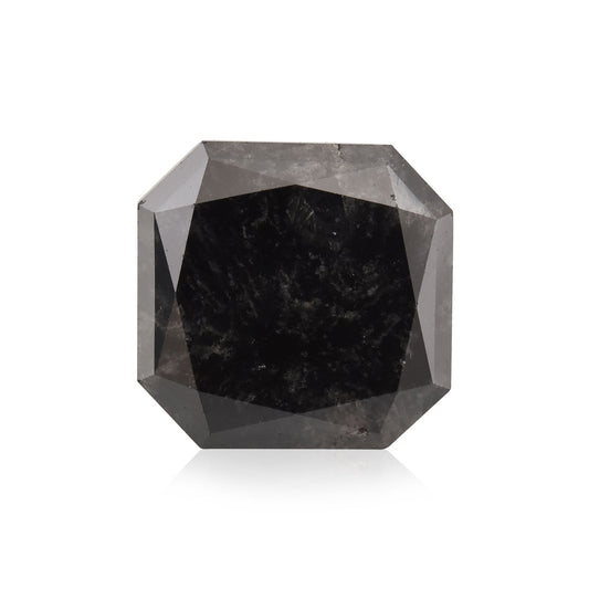 7,27 Karat Fancy Black Radiant Diamant (GIA-geprüft)