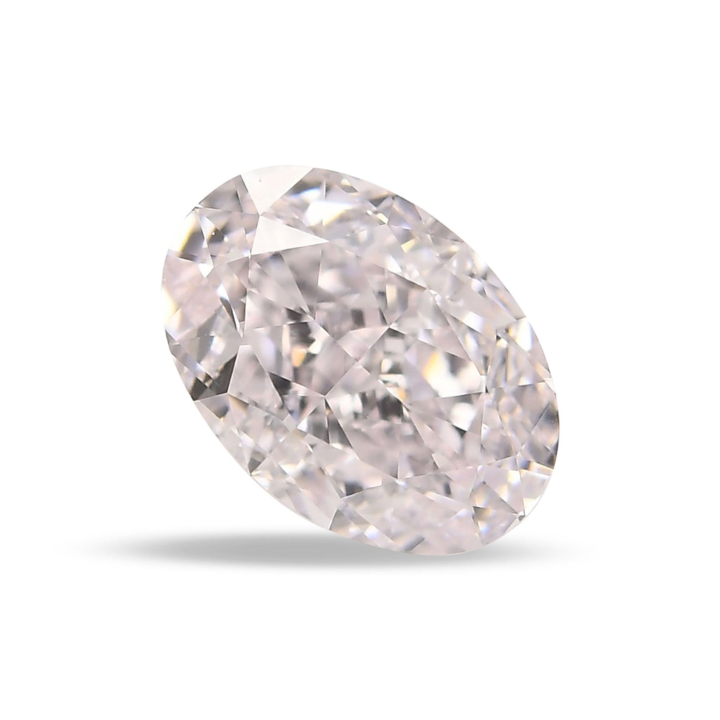 1,27 Karat sehr hellrosa ovaler Diamant FL GIA