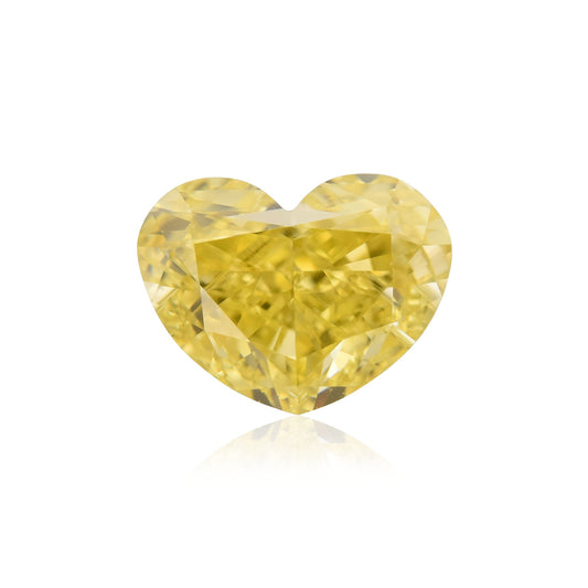 1,01 Karat Fancy Intense Yellow Heart Diamant VS2 GIA