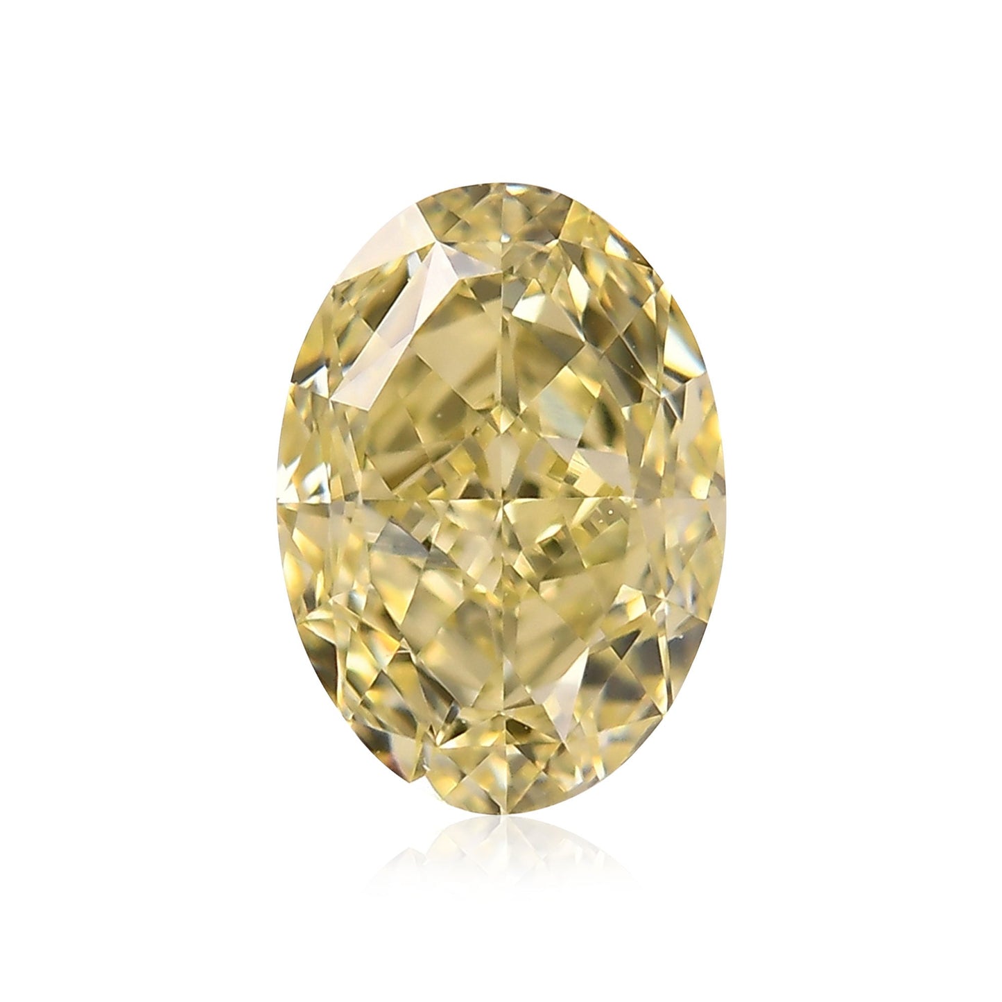 1,09 Karat Fancy Light Yellow Ovaler Diamant VS1 GIA
