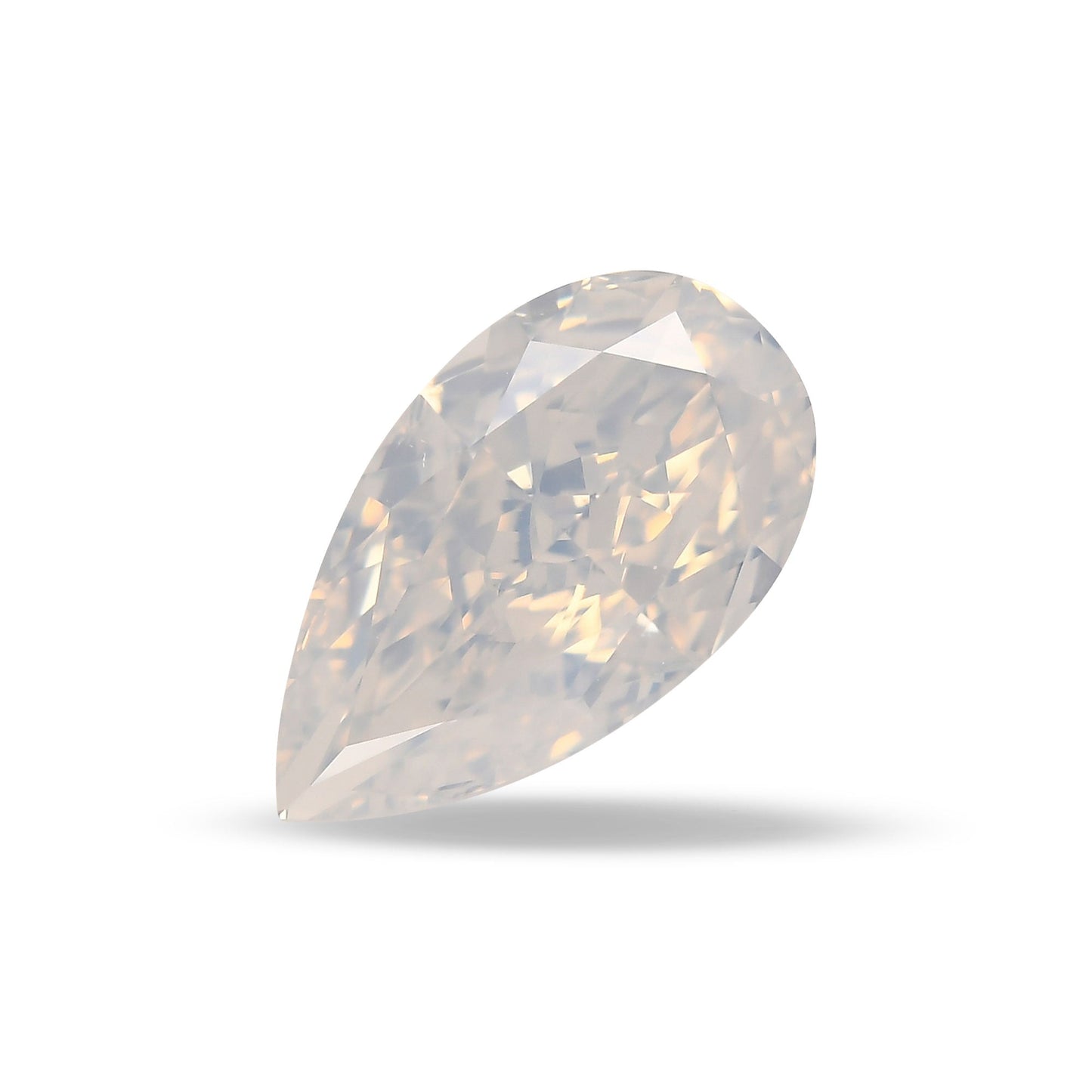 2,14 Karat Fancy White Birnenförmiger Diamant GIA