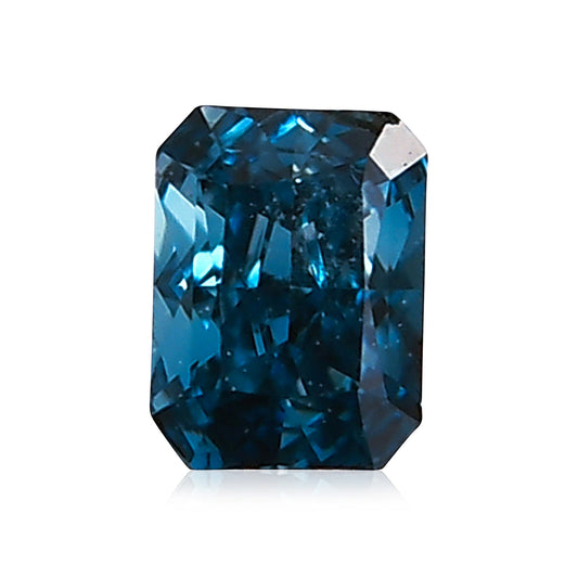 0,08 Karat Fancy Deep Green Blue Radiant Diamond (VS1) GIA