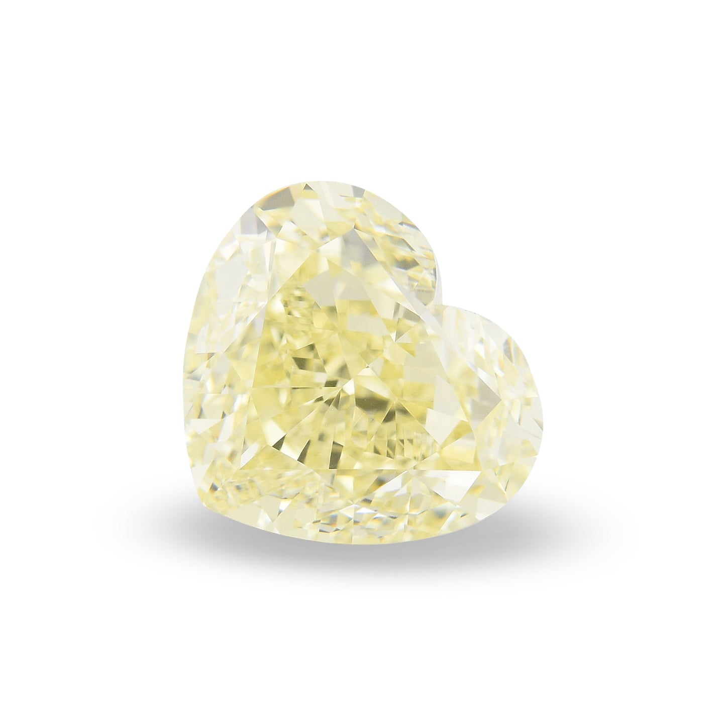 5,56 Karat Fancy Light Yellow Heart Diamant VVS1 GIA