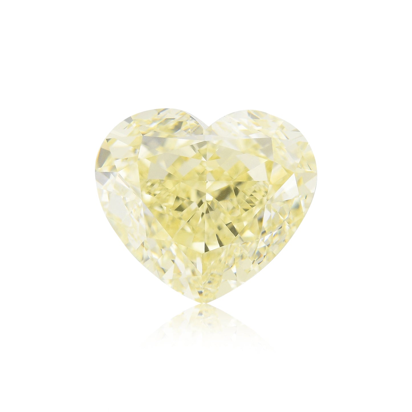5,56 Karat Fancy Light Yellow Heart Diamant VVS1 GIA