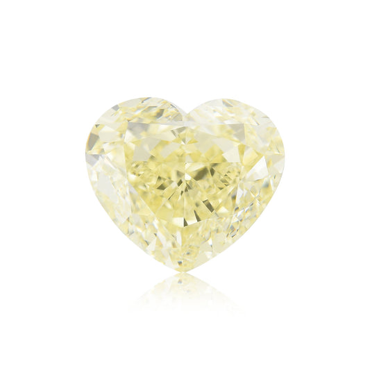 5,56 Karat Fancy Light Yellow Heart Diamant VVS1 GIA