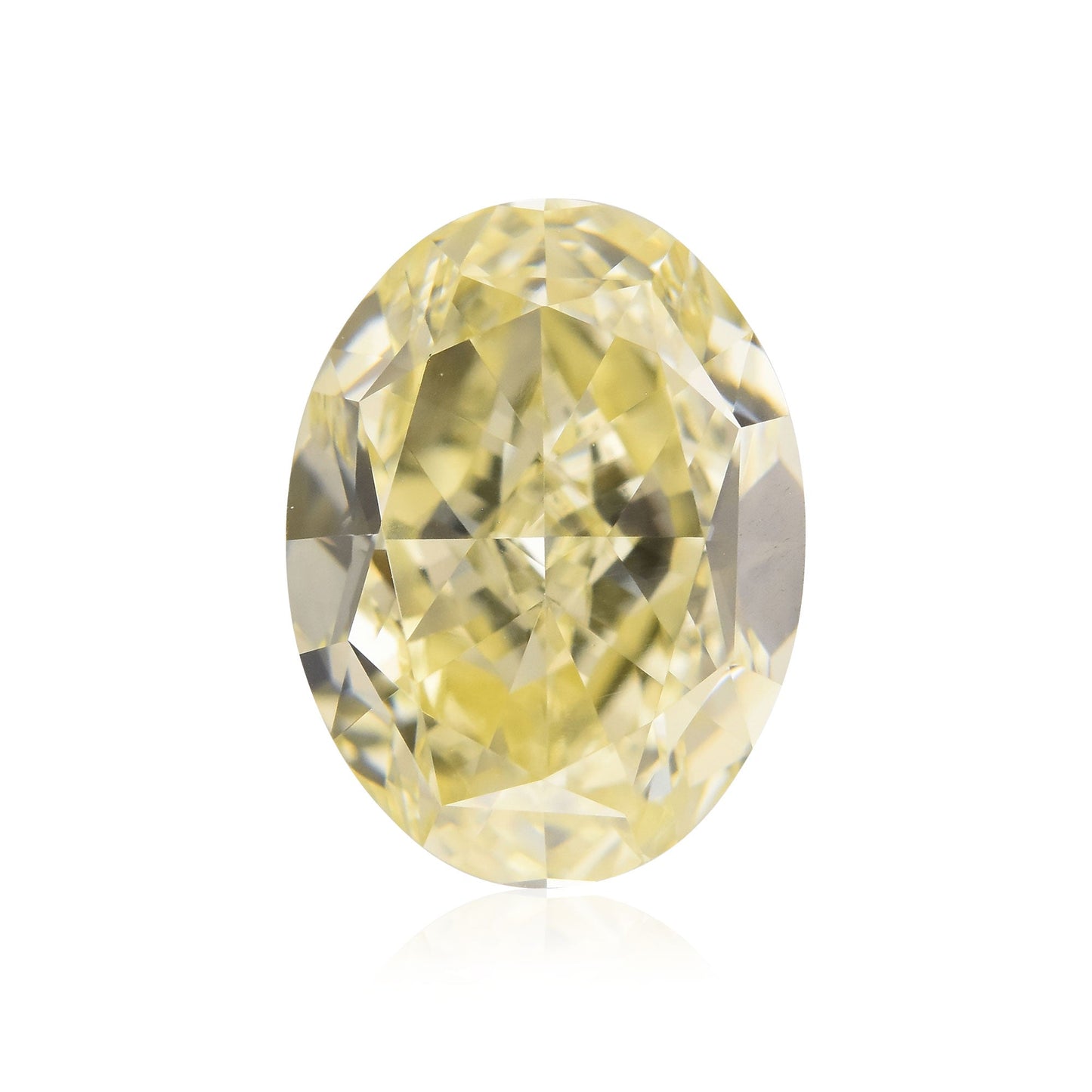 1,51 Karat Fancy Light Yellow Ovaler Diamant VVS2 GIA