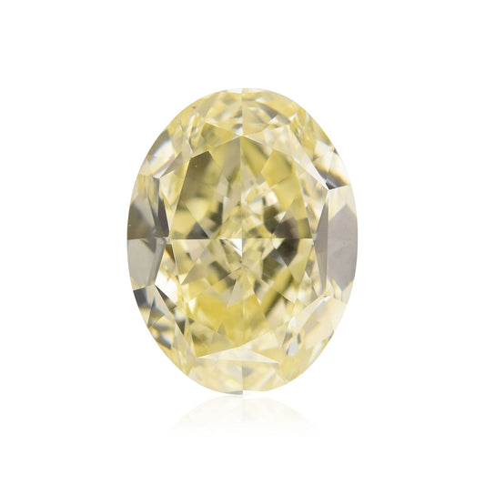1,51 Karat Fancy Light Yellow Ovaler Diamant VVS2 GIA