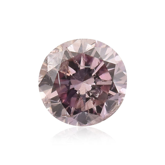 0,11 Karat Fancy Brown Pink Round Brilliant (I1) GIA