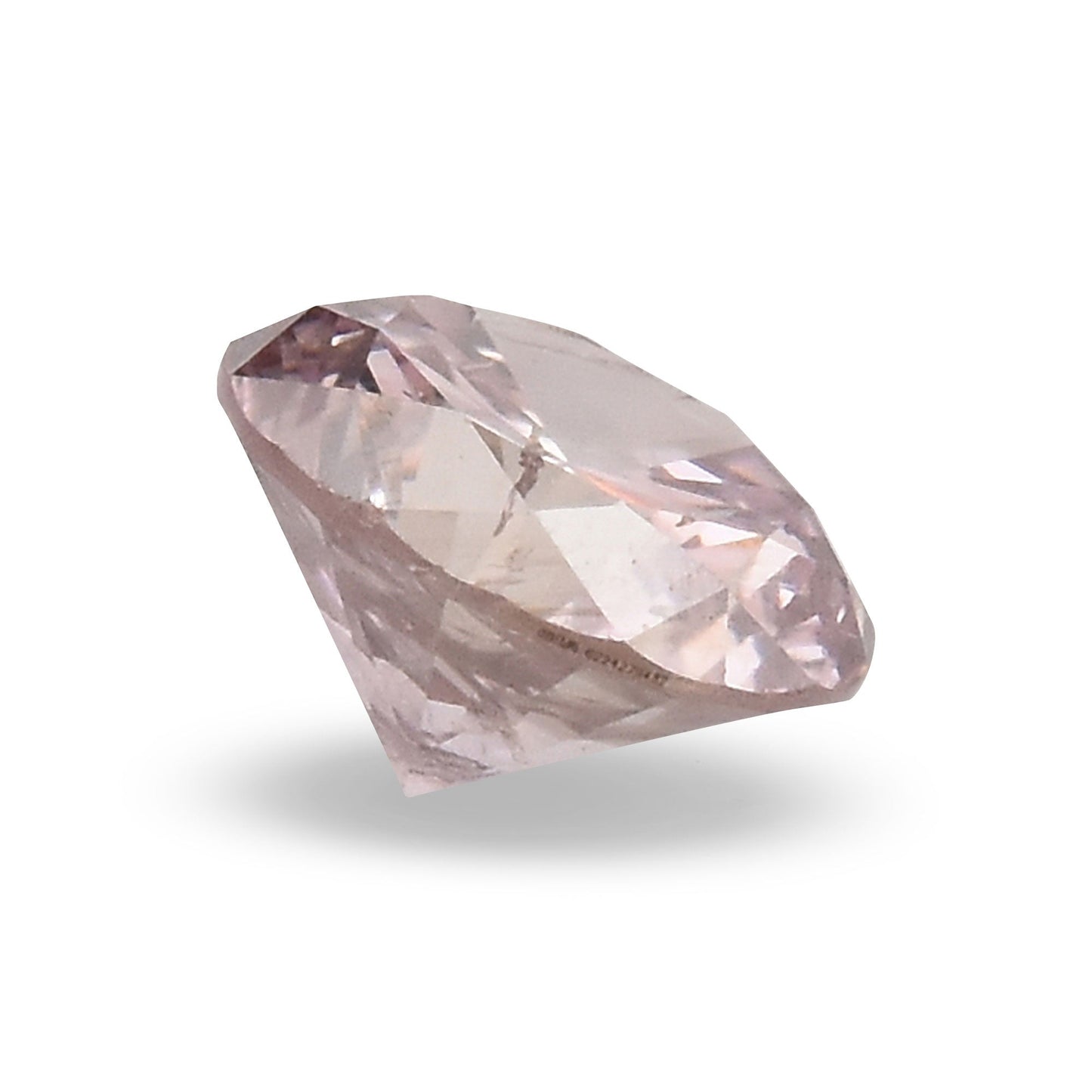 0,11 Karat Fancy Brown Pink Round Brilliant (I1) GIA