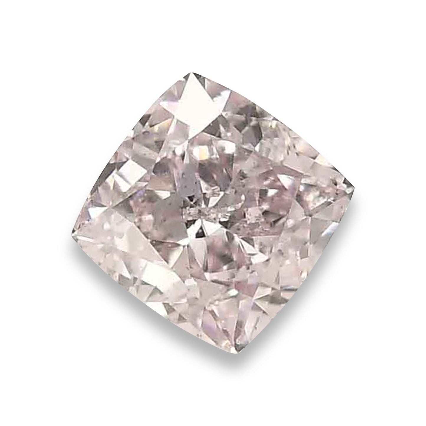 0,40 Karat Fancy Light Purplish Pink Cushion Diamond SI1 GIA