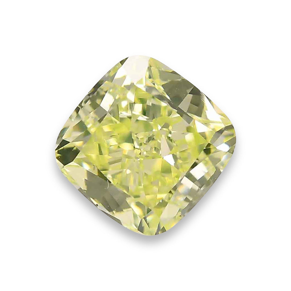 Cushion Diamond | 1.26 ct | Fancy Yellow Green | VS2 | GIA | Ref 525881