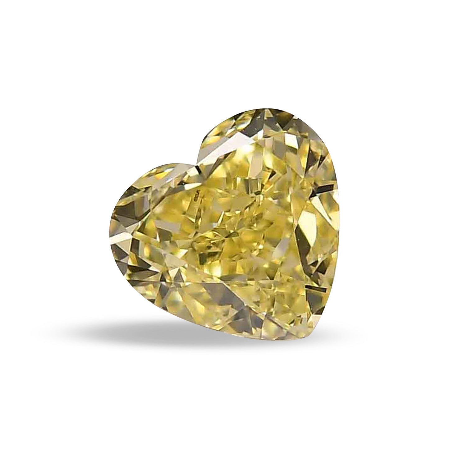 0,83 Karat Fancy Yellow Heart Diamant VS1 GIA