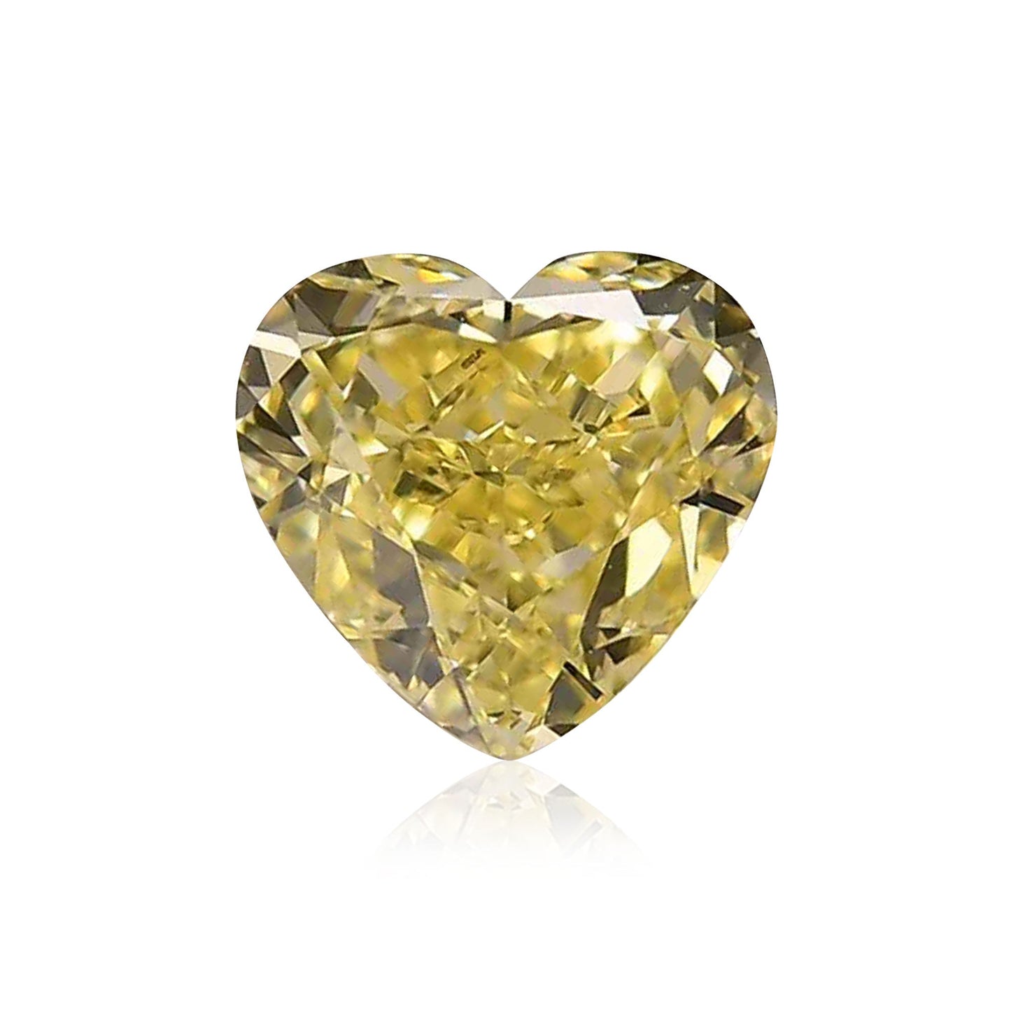 0,83 Karat Fancy Yellow Heart Diamant VS1 GIA