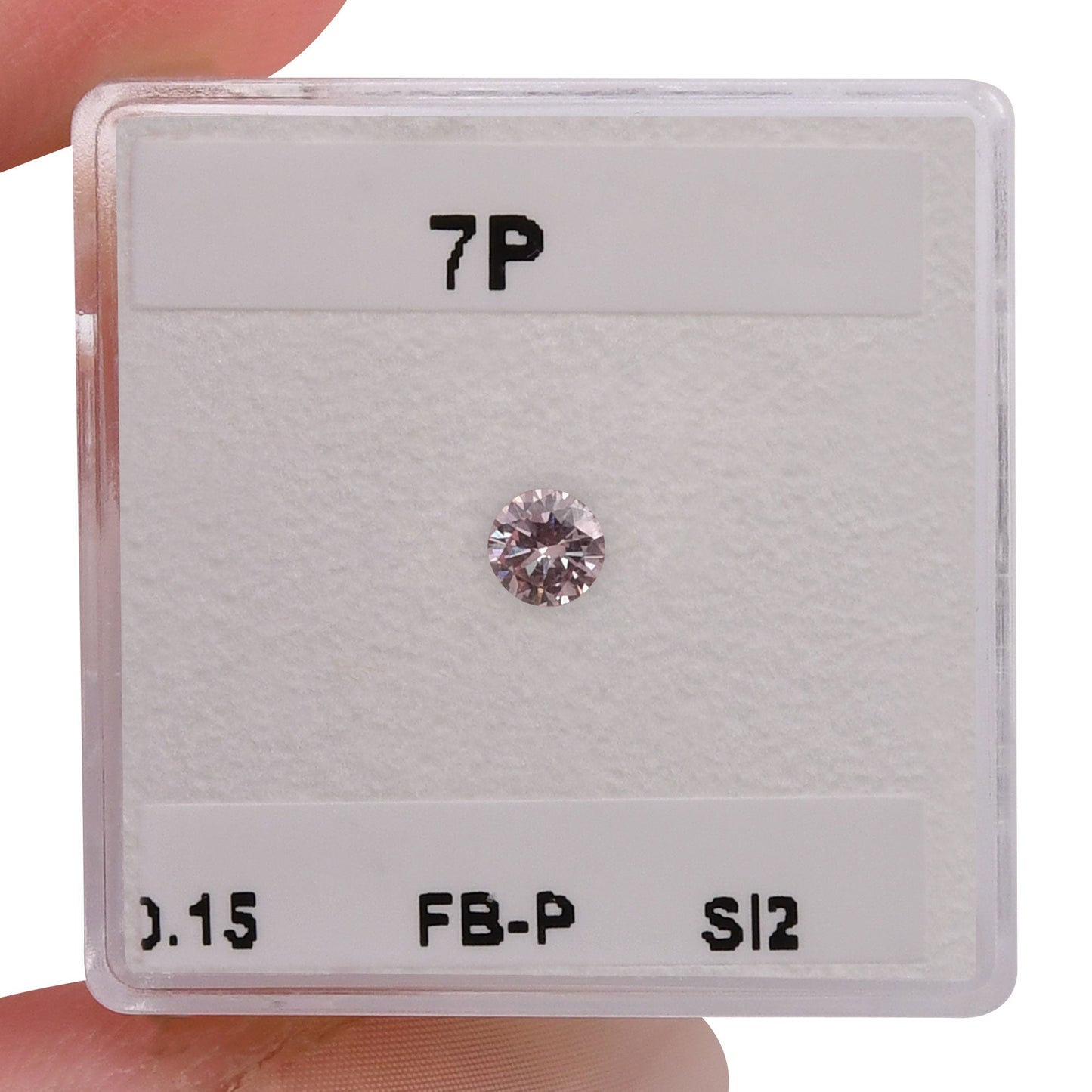 0,15 Karat Fancy Brownish Pink Round Brilliant Argyle Diamond SI2 GIA