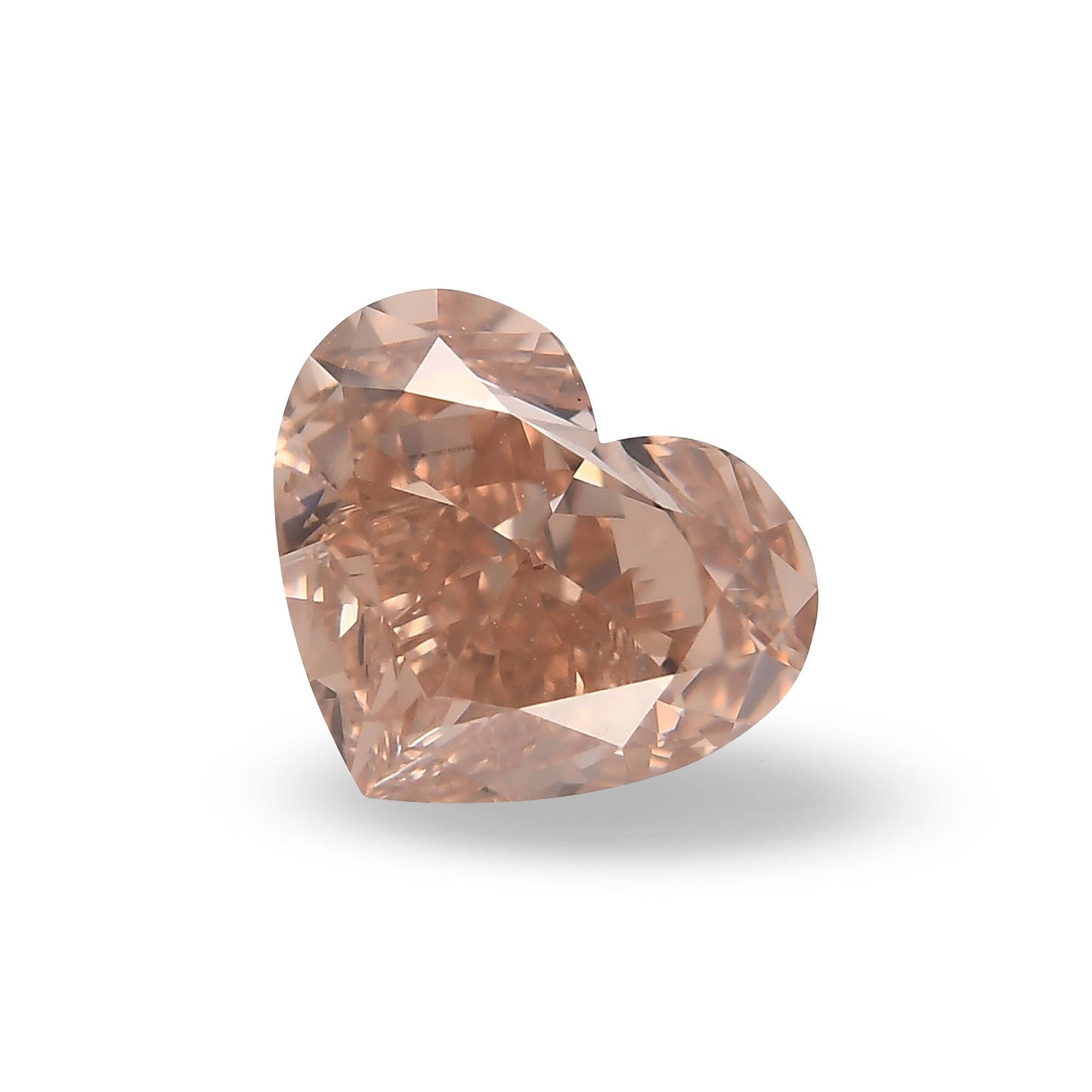 2,66 Karat Fancy Brownish Orange Pink Heart Diamond VS2 GIA