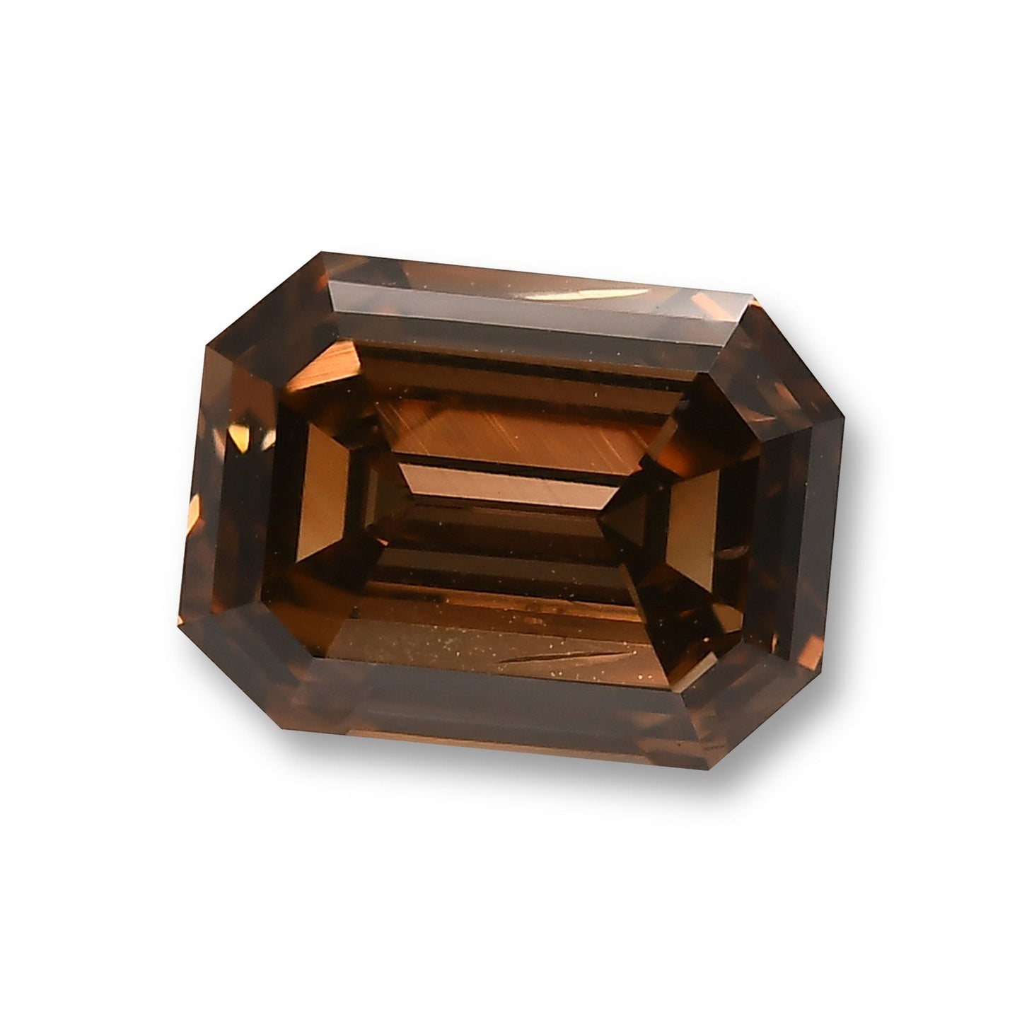 2,20 Karat Fancy Dark Orange Brown Emerald Diamond SI2 GIA