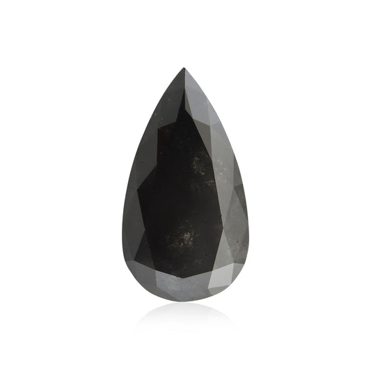 4,89 Karat Fancy Black Birnenförmiger Diamant, GIA