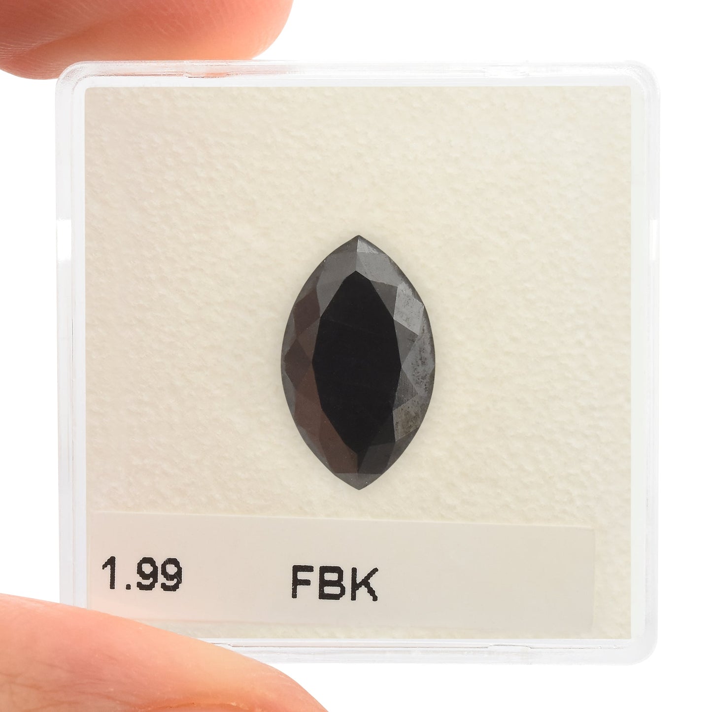 1,99 Karat Fancy Black Marquise Diamant, GIA-zertifiziert