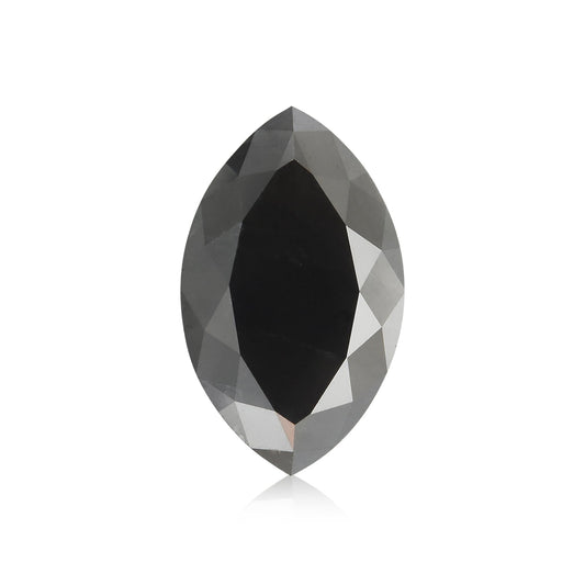 1,99 Karat Fancy Black Marquise Diamant, GIA-zertifiziert