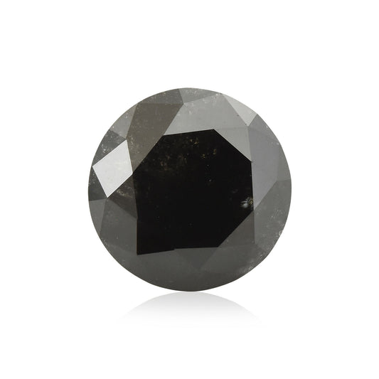 2,90 Karat Fancy Black Brillant Diamant, GIA-zertifiziert