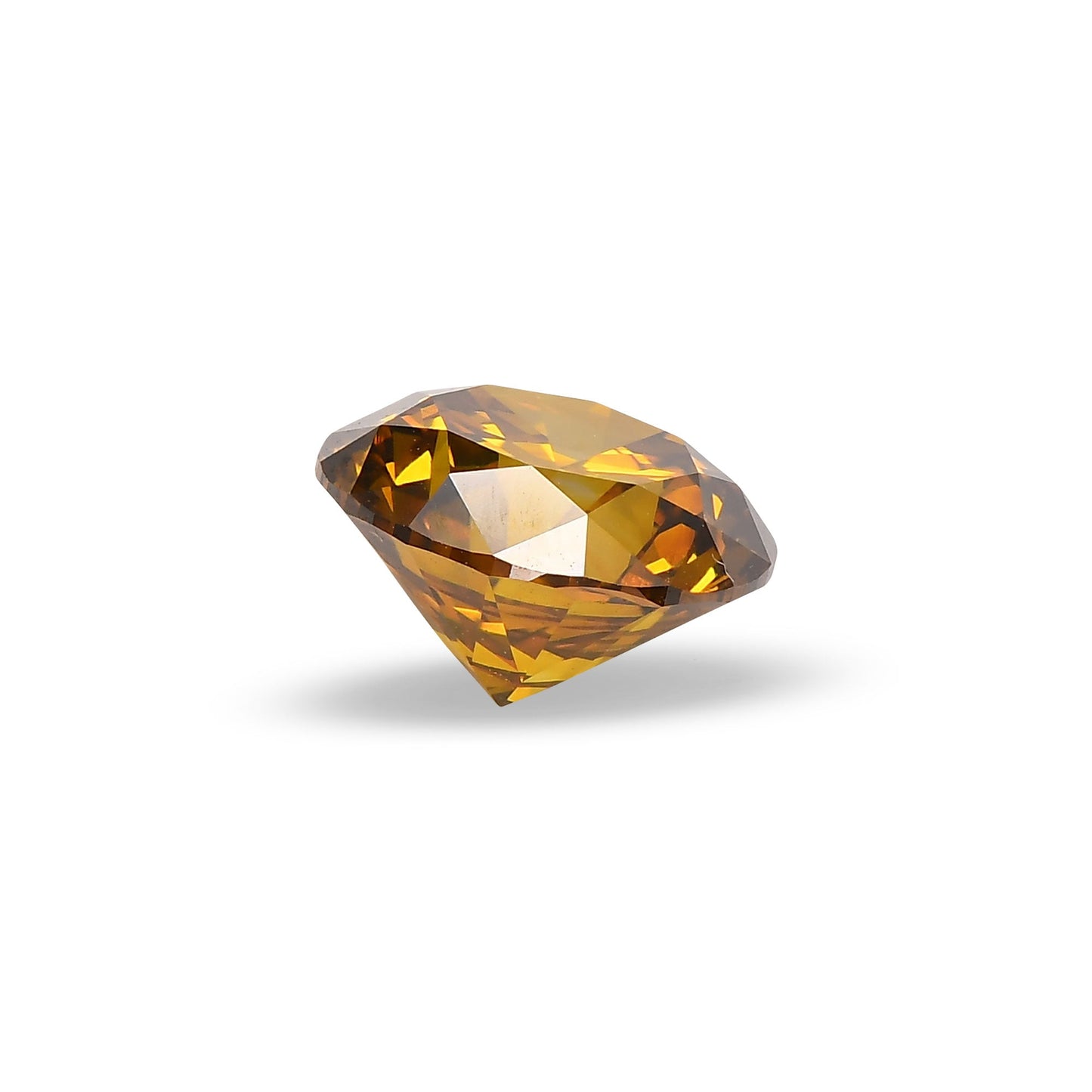 2,20 Karat Fancy Deep Orange Yellow Runder Brillanter Diamant SI2 GIA