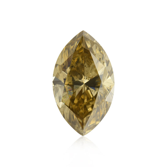 1,38 Karat Fancy Dark Yellow Brown Marquise-Diamant (I1) GIA