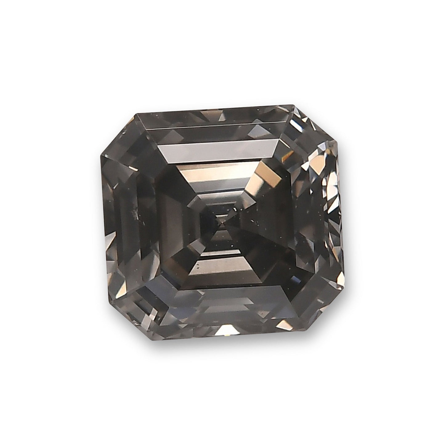 2,00 Karat Fancy Dark Gray Asscher Diamant SI2 GIA