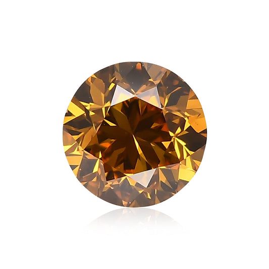 1,01 Karat Fancy Deep Orange Yellow Runder Brillanter Diamant SI1 GIA