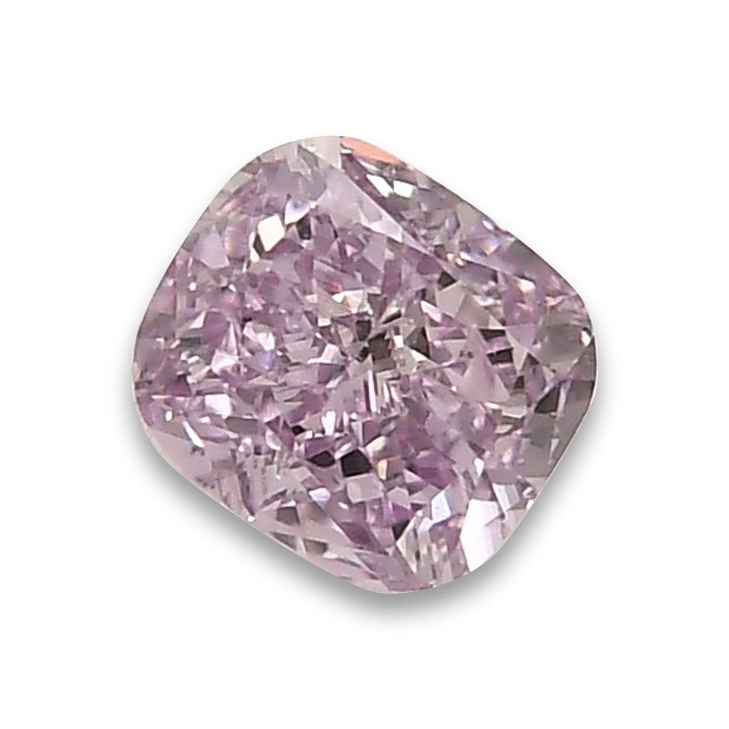 0,25 Karat Fancy Intense Pink Purple Cushion Diamond SI2 GIA