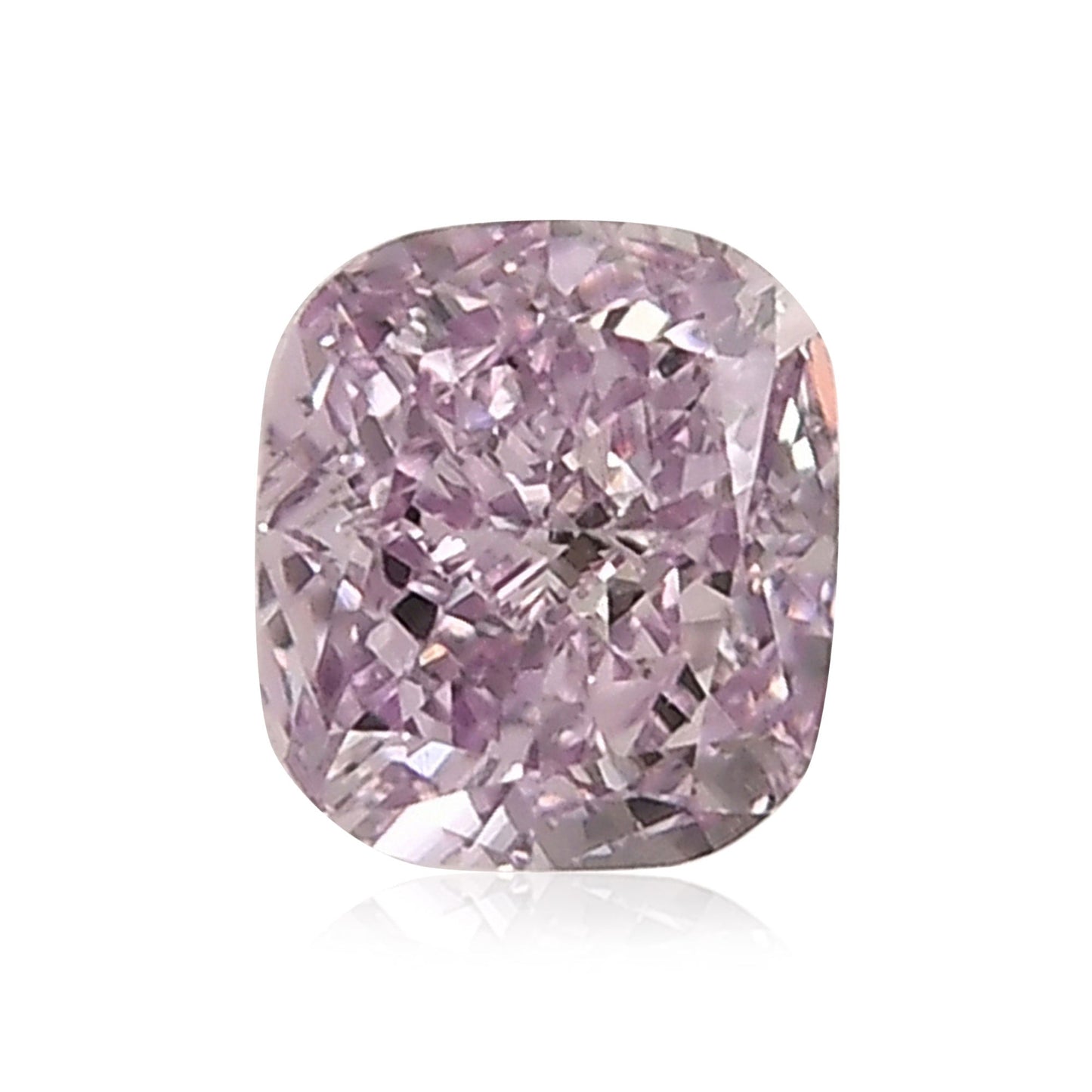 0,25 Karat Fancy Intense Pink Purple Cushion Diamond SI2 GIA