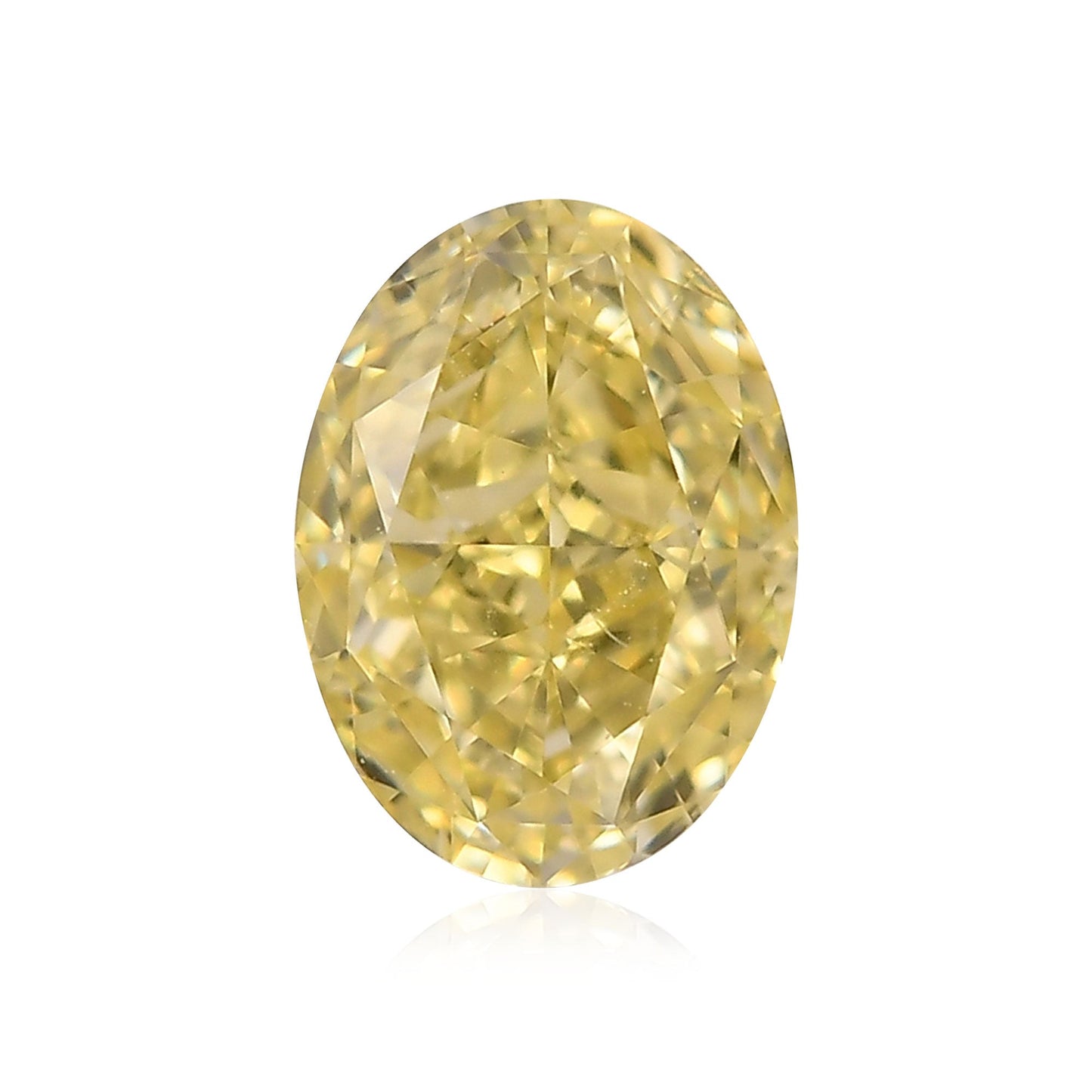 1,01 Karat Fancy Yellow Oval Diamond VVS1 GIA