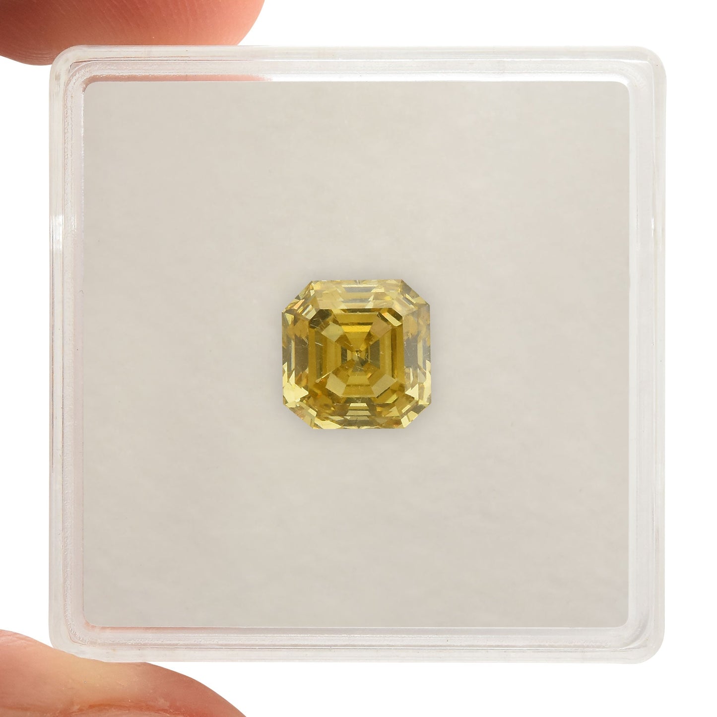 1,85 Karat Fancy Deep Yellow Asscher-Diamant VS1 GIA