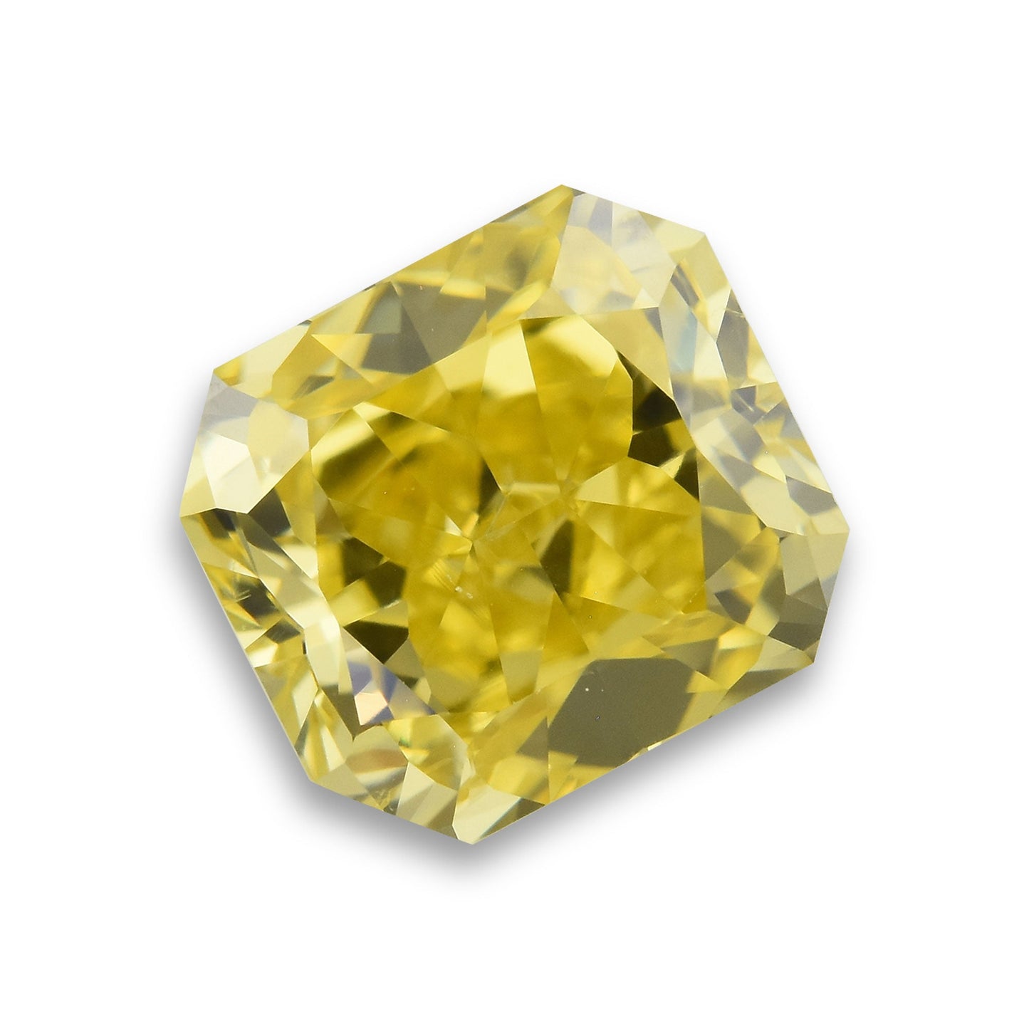 1,03 Karat Fancy Vivid Yellow Radiant Diamant SI1 GIA