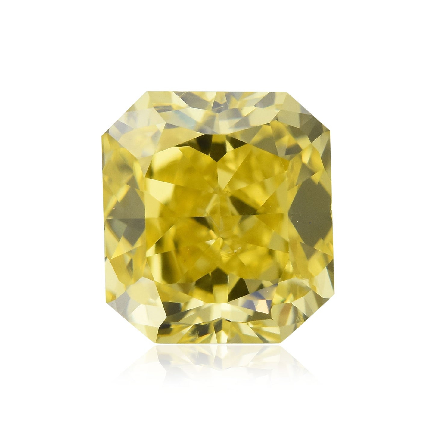 1,03 Karat Fancy Vivid Yellow Radiant Diamant SI1 GIA