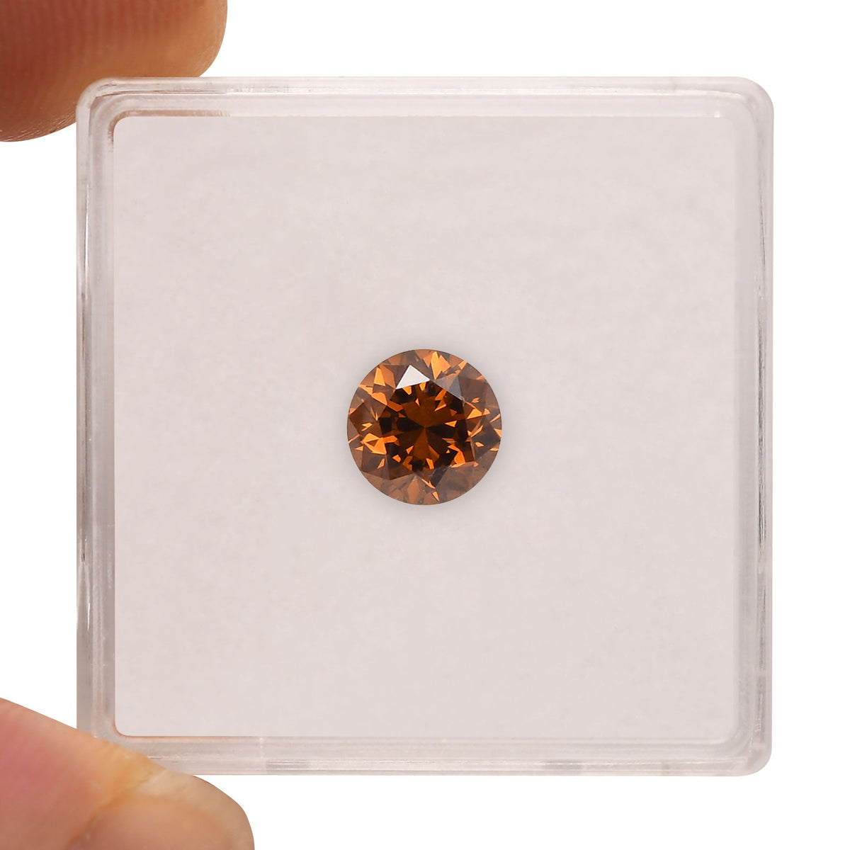 Round Diamond | 1.04 ct | Fancy Deep Brown Orange | SI2 | GIA | Ref 530886